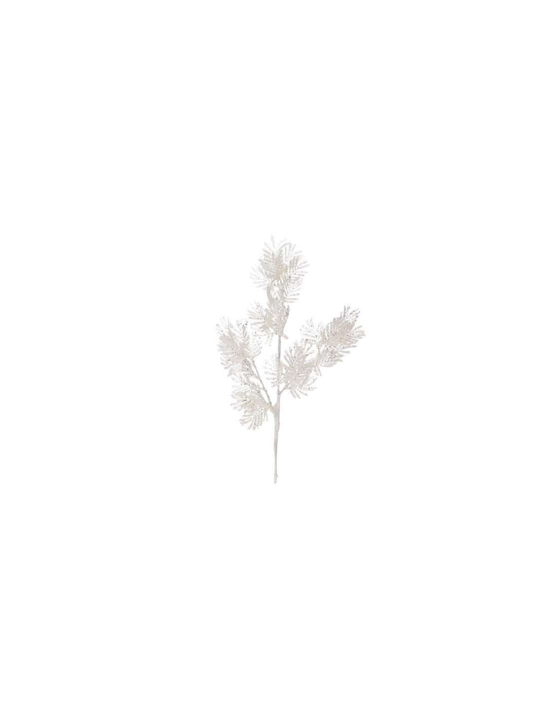 RAMO 635328 PLASTICA GLITTER ARGENTO 70CM