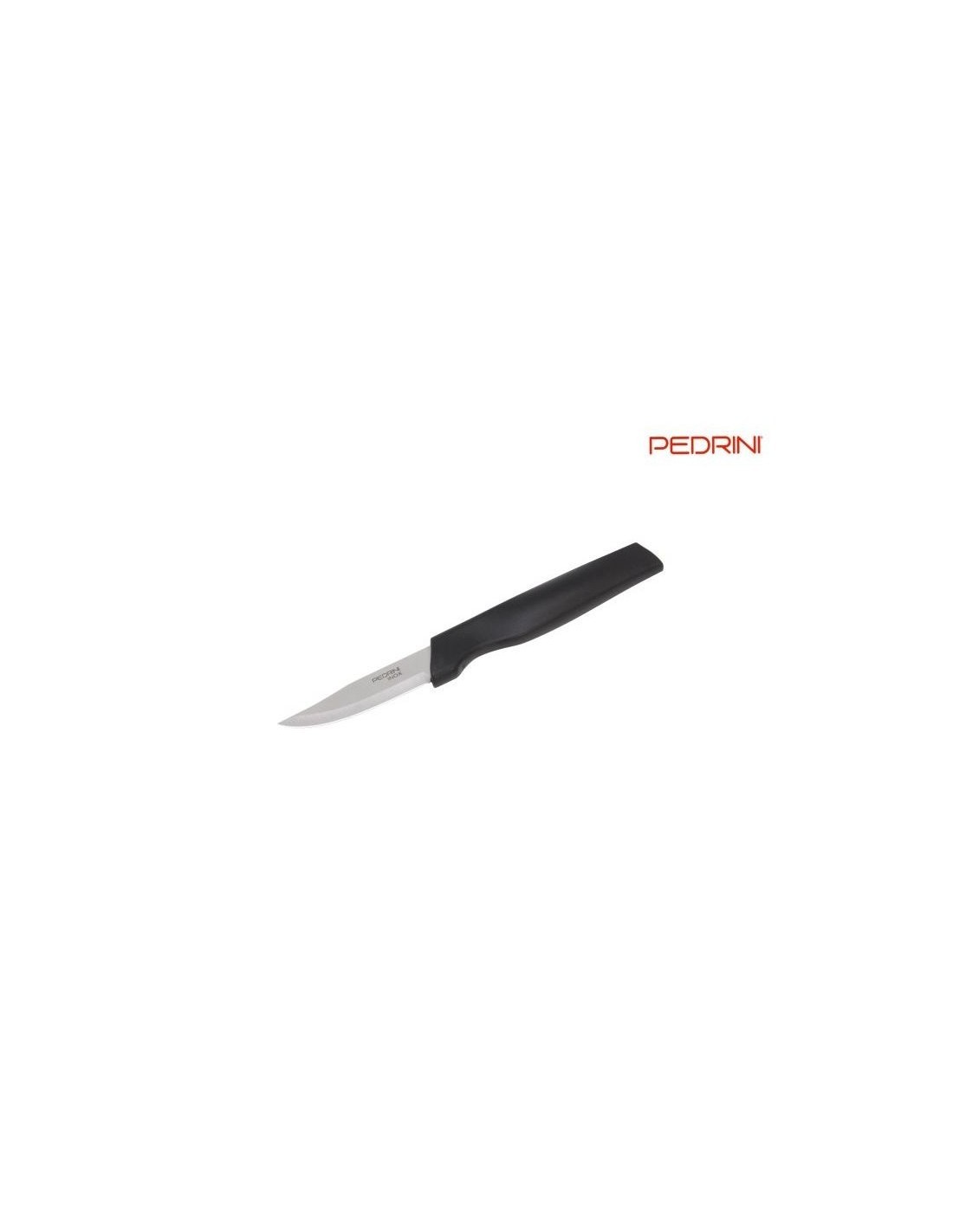 Pedrini Coltello Speluchino 8 cm, lama acciaio inox temperato, coltello per verdure, utensile cucina, lama precisa, resistente