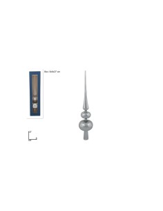 PUNTALE 285900 ARGENTO 37CM