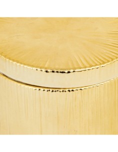 Scatola in Ceramica 12,5x9 cm Dorato, Design Elegante per Decorazioni e Organizzazione