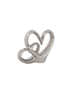 Decorazione Safina Ceramica Argento 21x16cm, Eleganza e Modernità per la Casa