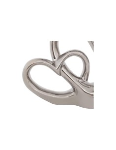 Decorazione Safina Ceramica Argento 21x16cm, Eleganza e Modernità per la Casa