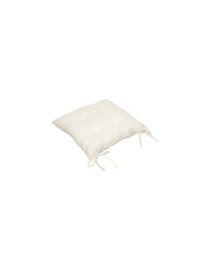Cuscino per sedia Soana 38x38 cm, colore bianco, imbottitura in poliestere