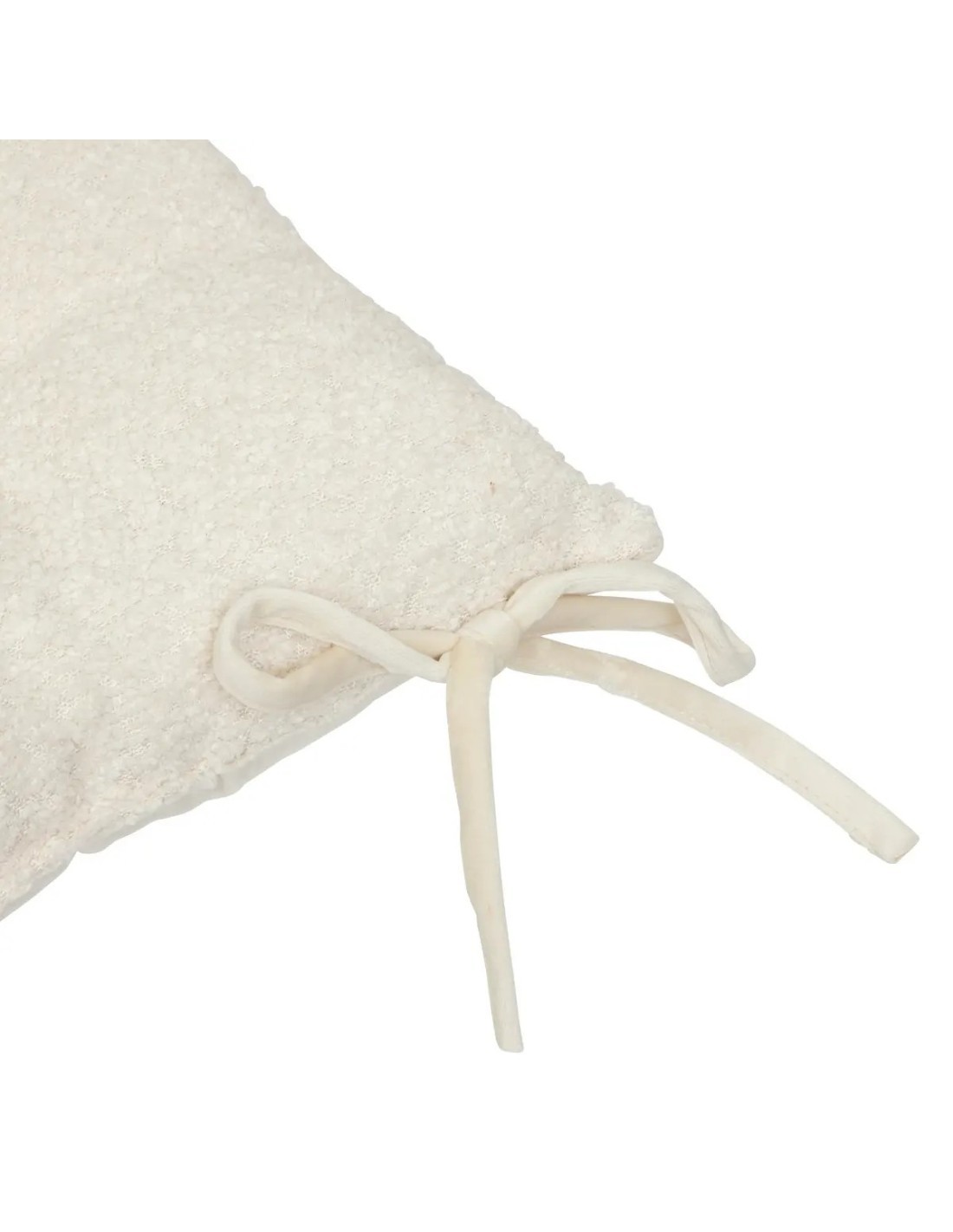 Cuscino per sedia Soana 38x38 cm, colore bianco, imbottitura in poliestere