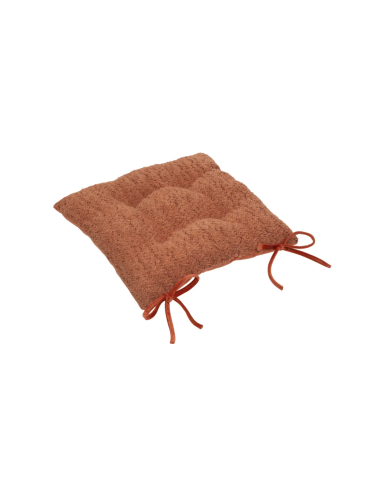 Cuscino per sedia Soana terracotta 38x38 cm, imbottitura poliestere, comodo e resistente