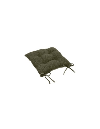 Cuscino per sedia Soana verde kaki 38x38 cm, imbottitura poliestere, elegante e resistente, perfetto per arredamento moderno
