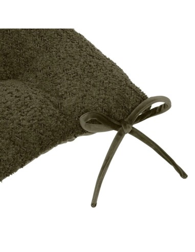 Cuscino per sedia Soana verde kaki 38x38 cm, imbottitura poliestere, elegante e resistente, perfetto per arredamento moderno