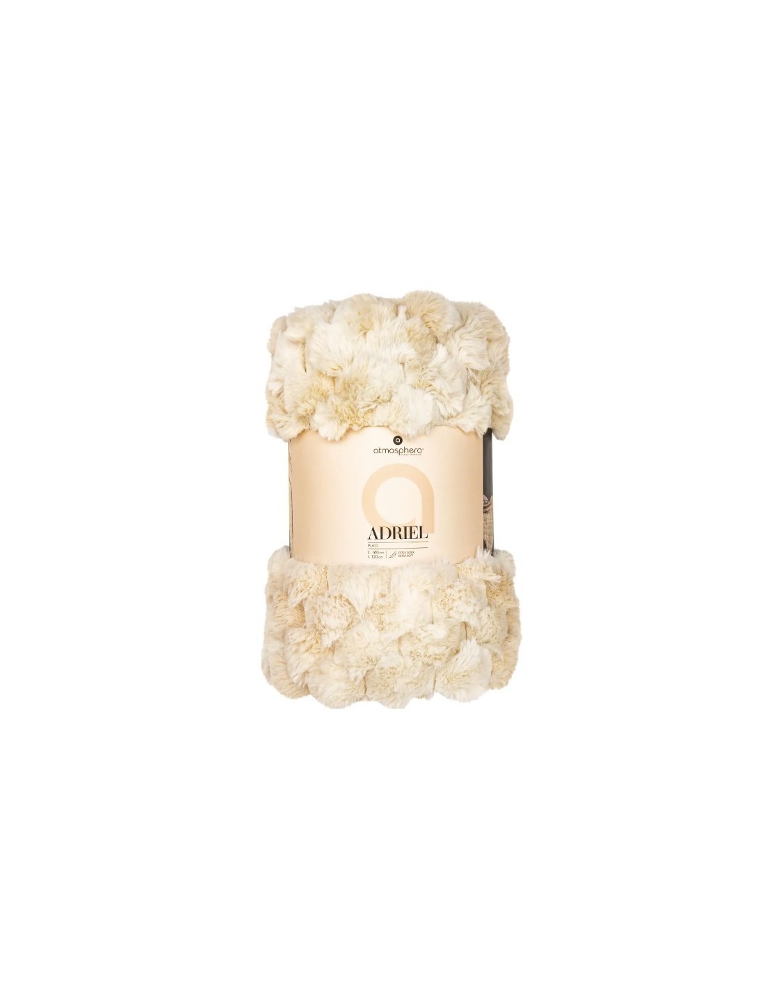 COPERTA 204432 ADRIEL BEIGE 120X160 POLIESTERE