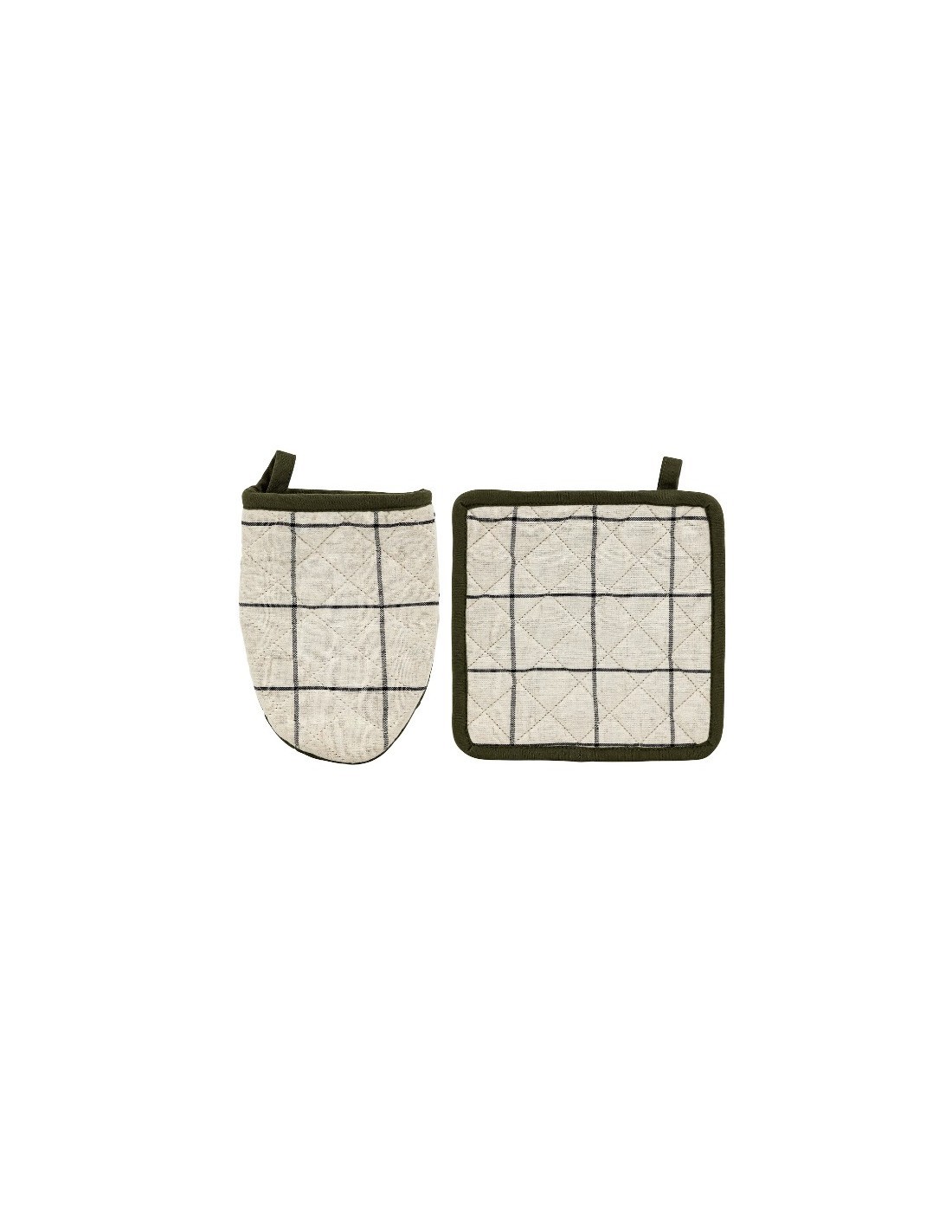Set Guanto/Presina Helu Cotone Beige, guanto cucina cotone, presina beige, set cucina, accessori cucina cotone