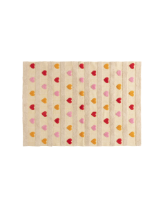 TAPPETO 203789 CUORI 170X120 COTONE
