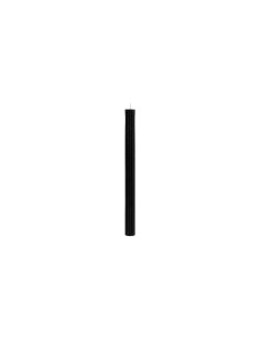 Candela Demi Nero H26cm, decorazione elegante, cera di qualità, candela alta nera, arredo moderno