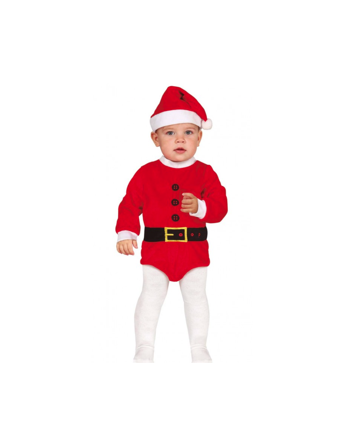 COSTUME NATALIZIO BABY BABBO NATALE TAGLIA 12/18 MESI