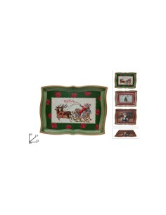 VASSOIO 977343 PLASTICA DECORO NATALIZIO