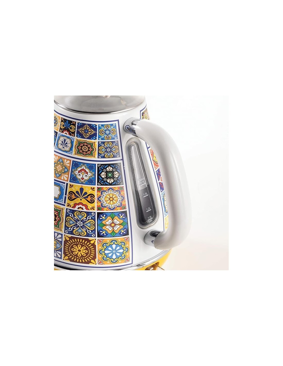Ariete 2869 Bollitore Positano, Bollitore Elettrico, 1,7L, 2000W, Base Cordless, Autospegnimento