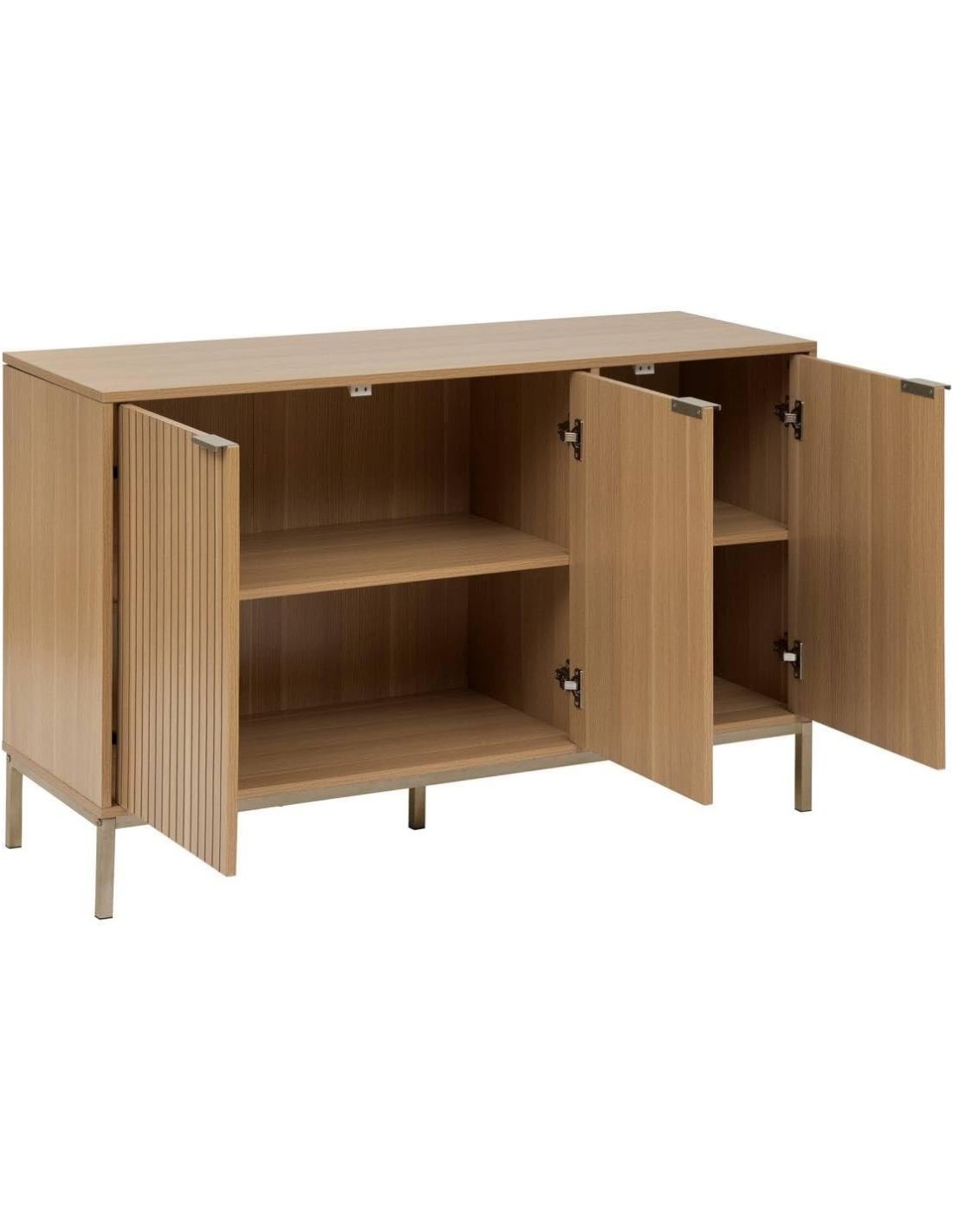 Credenza 5five Tasso a 3 Ante – 120 cm Effetto Legno Naturale