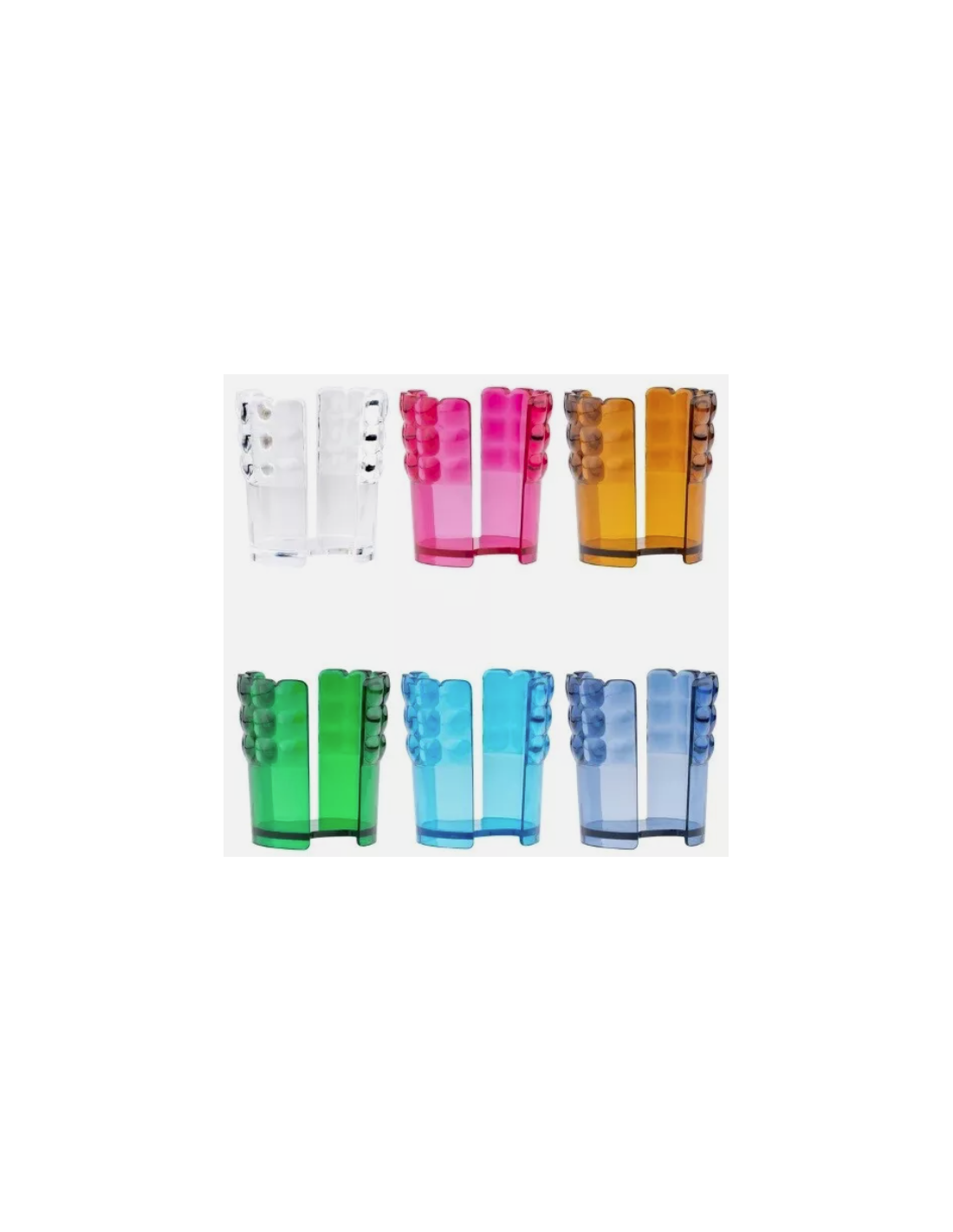 SET 6 REGGIBICCHIERI TIFFANY COLORI ASSORTITI