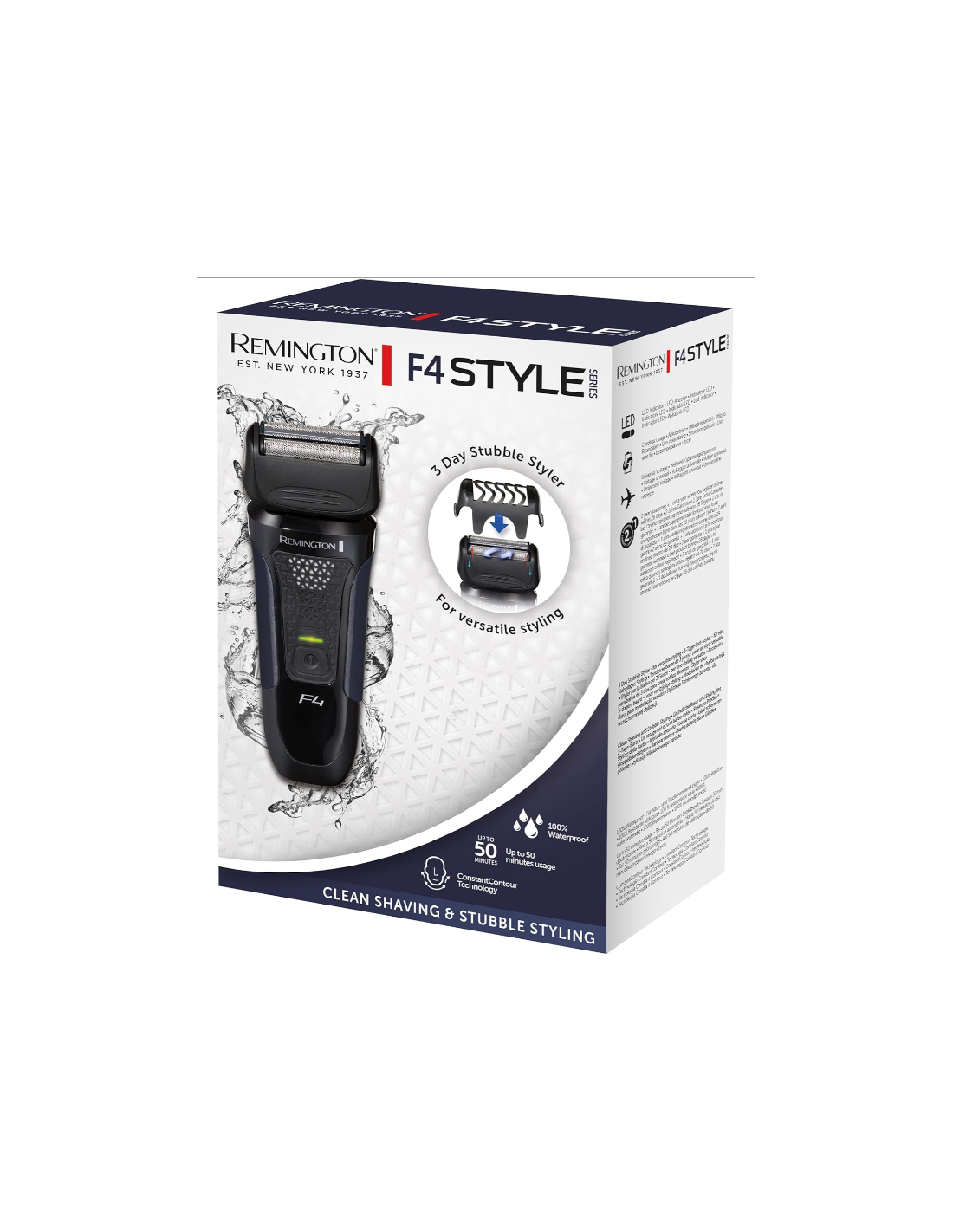 Remington Style Series F4002 Rasoio Elettrico Barba Wet & Dry