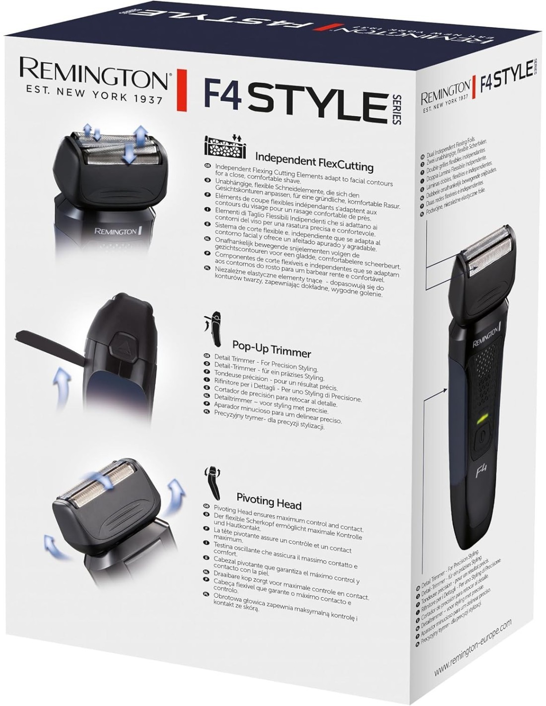 Remington Style Series F4002 Rasoio Elettrico Barba Wet & Dry