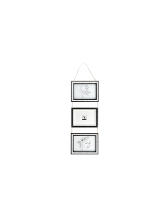 PORTAFOTO 107893 3 CORNICI 54X21CM MDF