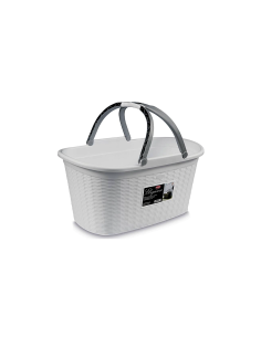 CESTA ELEGANCE CON MANICI 35LT CASHMERE