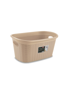 CESTA PORTABIANCHERIA ELEGANCE CASHMERE 60X40X11CM