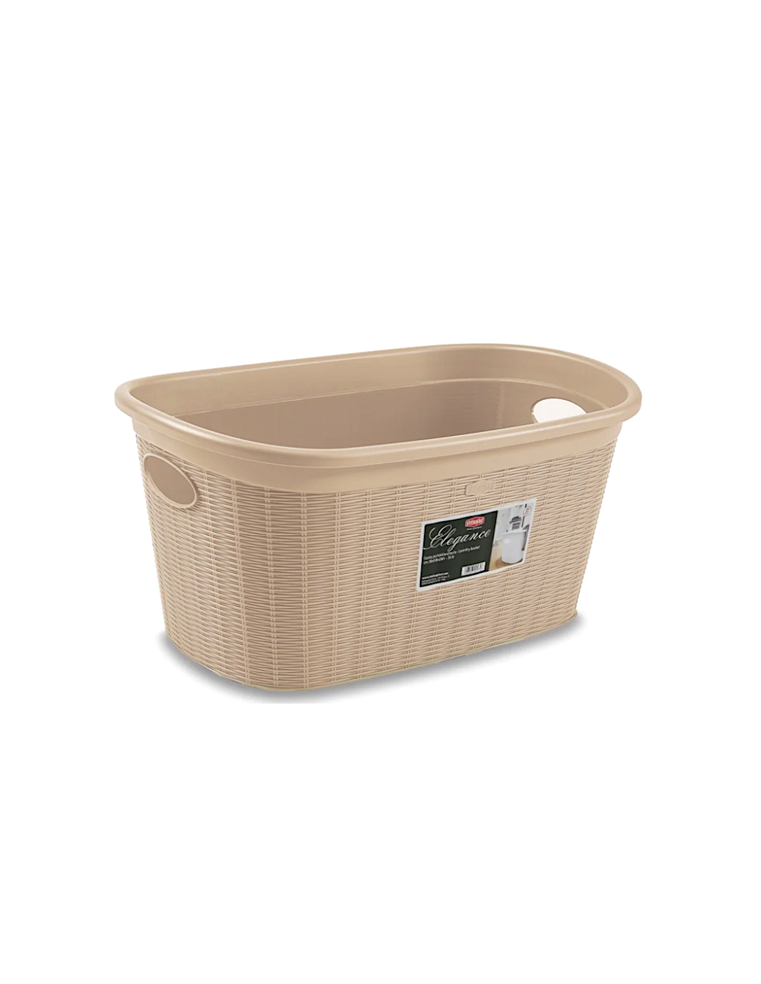 CESTA PORTABIANCHERIA ELEGANCE CASHMERE 60X40X11CM