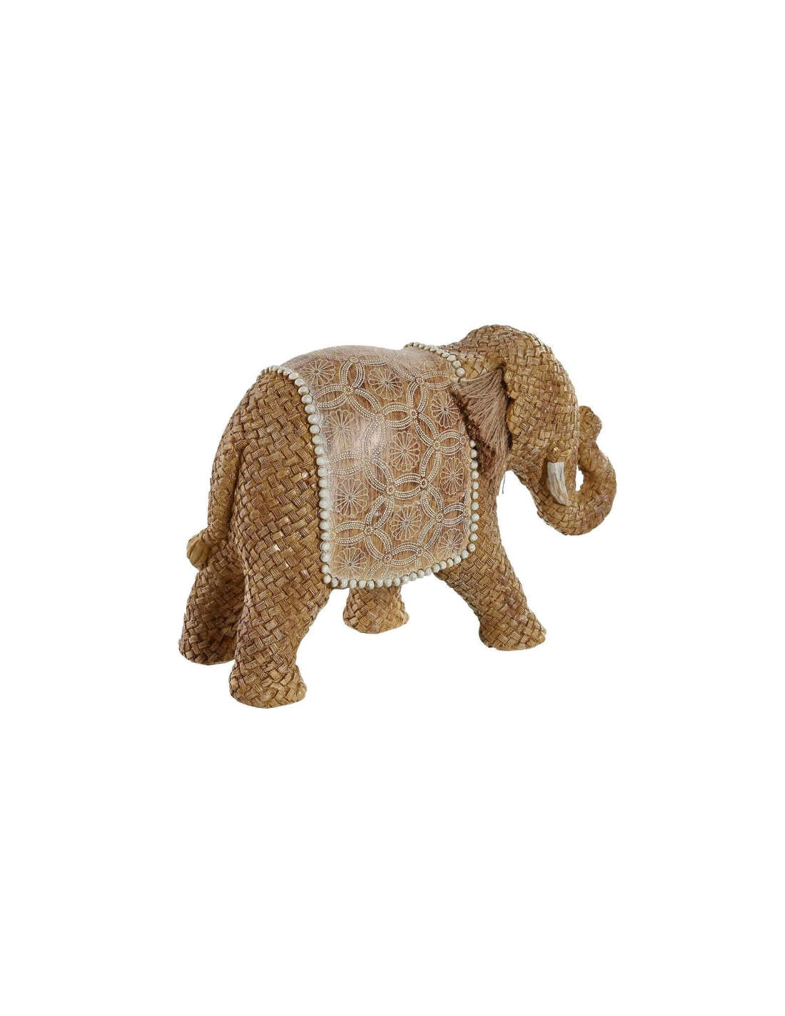 FIGURA ELEFANTE FD215889 RESINA 32X12X21CM NATURALE