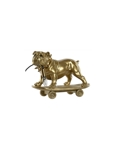 LAMPADA TAVOLO LA215933 BULLDOG RESINA 45X23X34CM DORATO