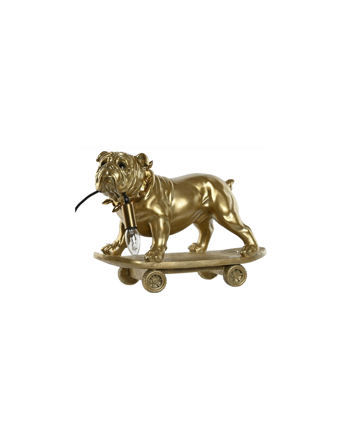 LAMPADA TAVOLO LA215933 BULLDOG RESINA 45X23X34CM DORATO