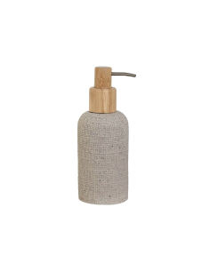 DISPENSER SAPONE PB211680 RESINA/LEGNO 7X9X19CM GRIGIO
