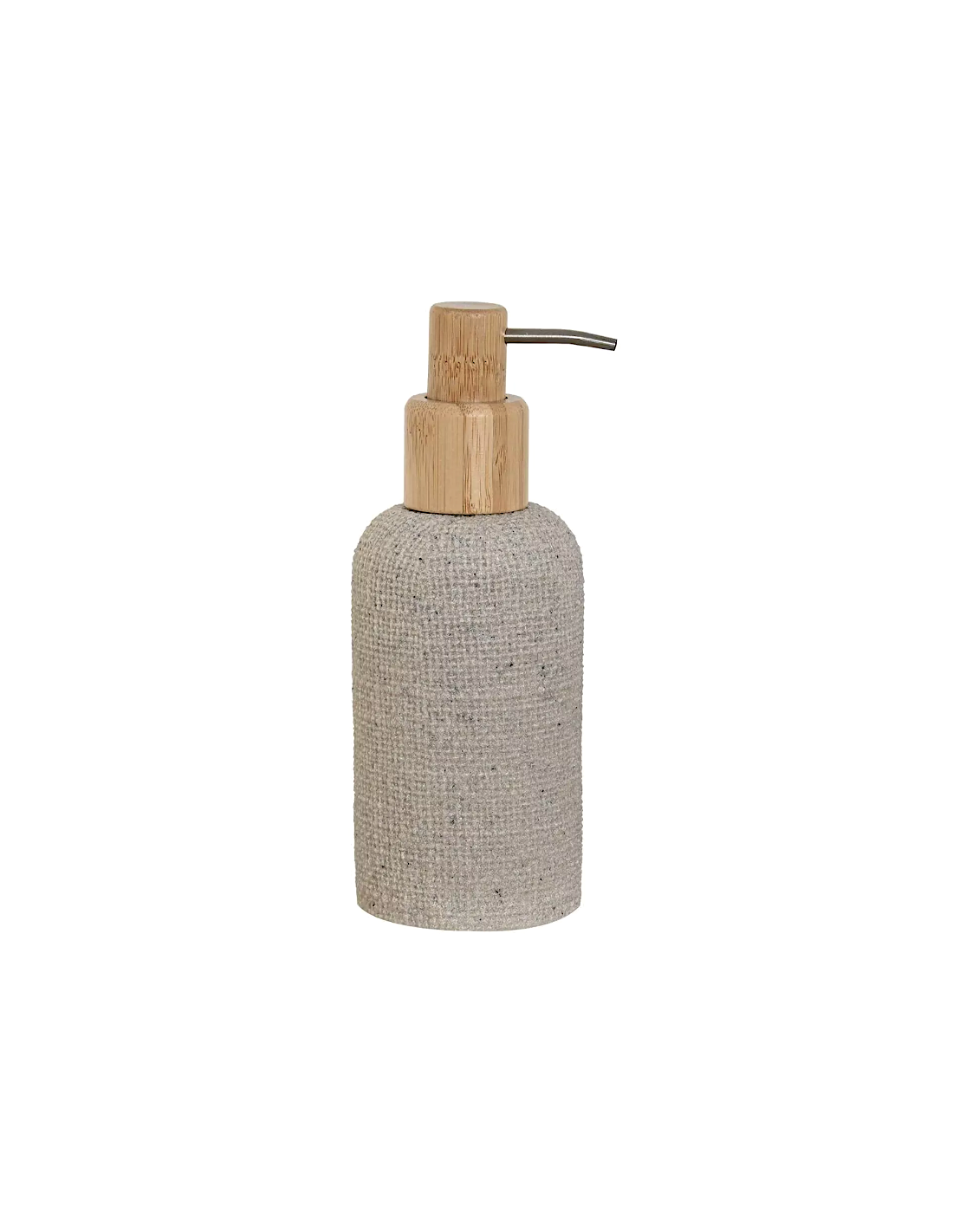 DISPENSER SAPONE PB211680 RESINA/LEGNO 7X9X19CM GRIGIO