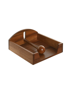 PORTATOVAGLIOLI PC212751 ACACIA 19X21X9CM NATURALE