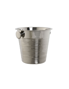 SECCHIELLO PORTABOTTIGLIE PC214614 INOX 24X24X22CM PLATINATO