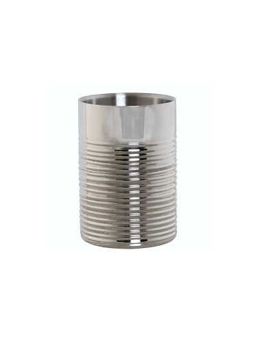 PORTABOTTIGLIA PC214615 INOX 12X12X18CM PLATINATO