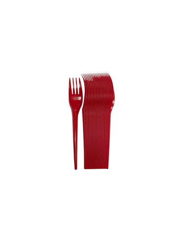 CONF 20 FORCHETTE ROSSE RIUTILIZZABILI