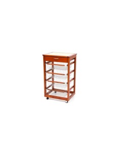 CARRELLO VESUVIO PORTAFRUTTA NATURALE CON CASSETTO su TreG Ingrosso