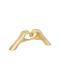 DECORAZIONE 203978 MANI 31X12CM RESINA DORATO