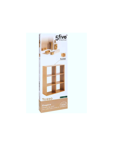 SCAFFALE 193622 TASSO 6 RIPIANI 68X32X102CM MDF