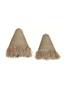 LAMPADARIO LA217932 1 MIS MARRONE 53X60CM FOGLIE DI PALMA