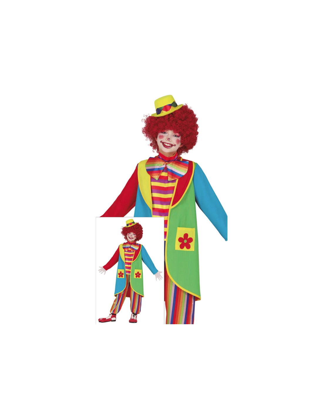 COSTUME 83799 FLOWY IL CLOWN 10/12 ANNI