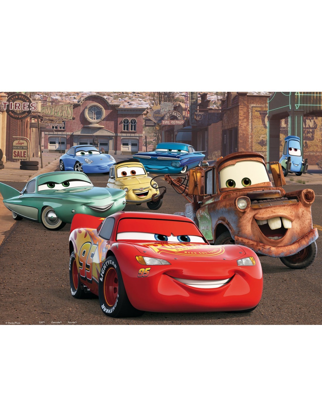 DISNEY PUZZLE, DF MAXI FLOOR 108 PEZZI, CARS 3 RACER, PUZZLE BAMBINI