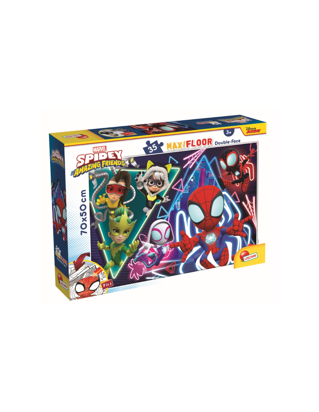 SPIDEY MAXIPUZZLE 35PZ, GIOCO EDUCATIVO PER BAMBINI, SPIDERMAN, ALTA QUALITÀ