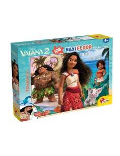 DISNEY, PUZZLE DF MAXIFLOOR 108 PZ, OCEANIA 2, LISCIANI, PUZZLE BAMBINI, DOUBLE-FACE, FORMATO 70X50 CM