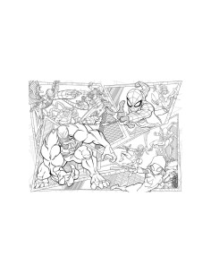 PUZZLE DF MAXI FLOOR SPIDERMAN - 150 PEZZI, GIOCO EDUCATIVO PER BAMBINI, PERSPECTIVA 3D, ALTA QUALITÀ
