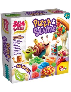 SLUMI SCIENCE, PIZZA E SLIME, KIT CREATIVO, IMPASTI VISCIDI, ACCESSORI E DECORAZIONI