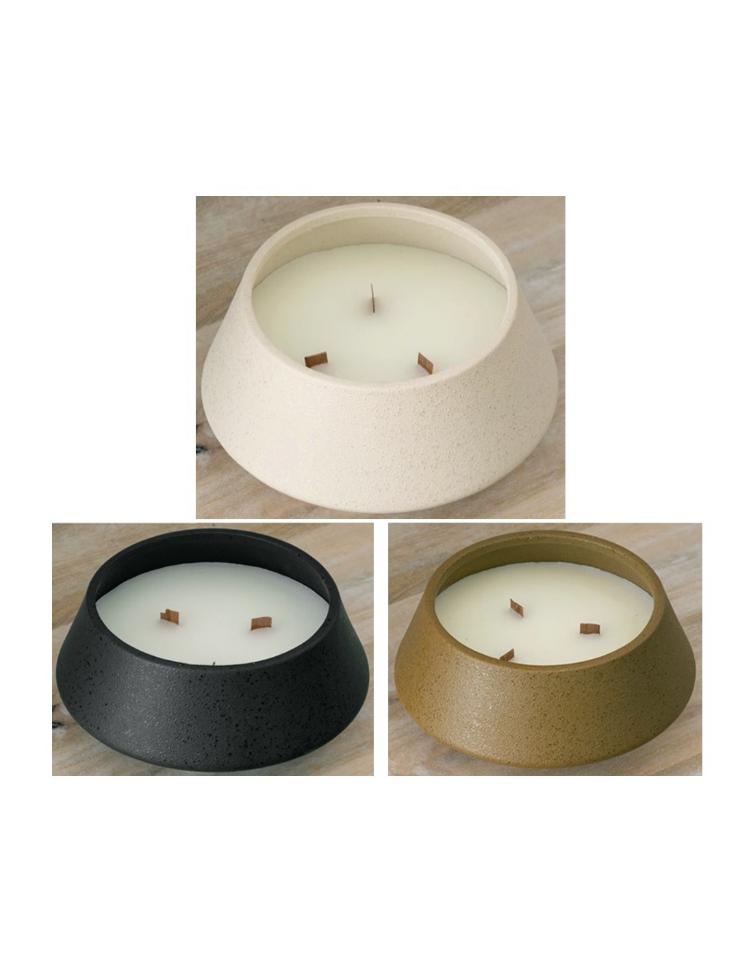 CANDELA 204735A CERAMICA 580GR FRAGRANZE ASSORTITE