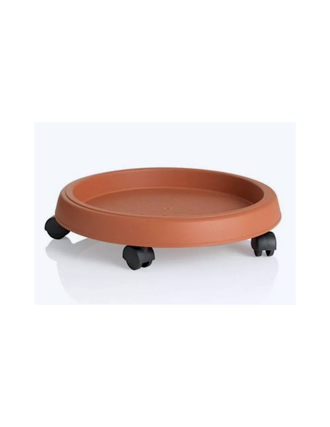 SOTTOVASO 20203 40CM C/RUOTE TERRACOTTA