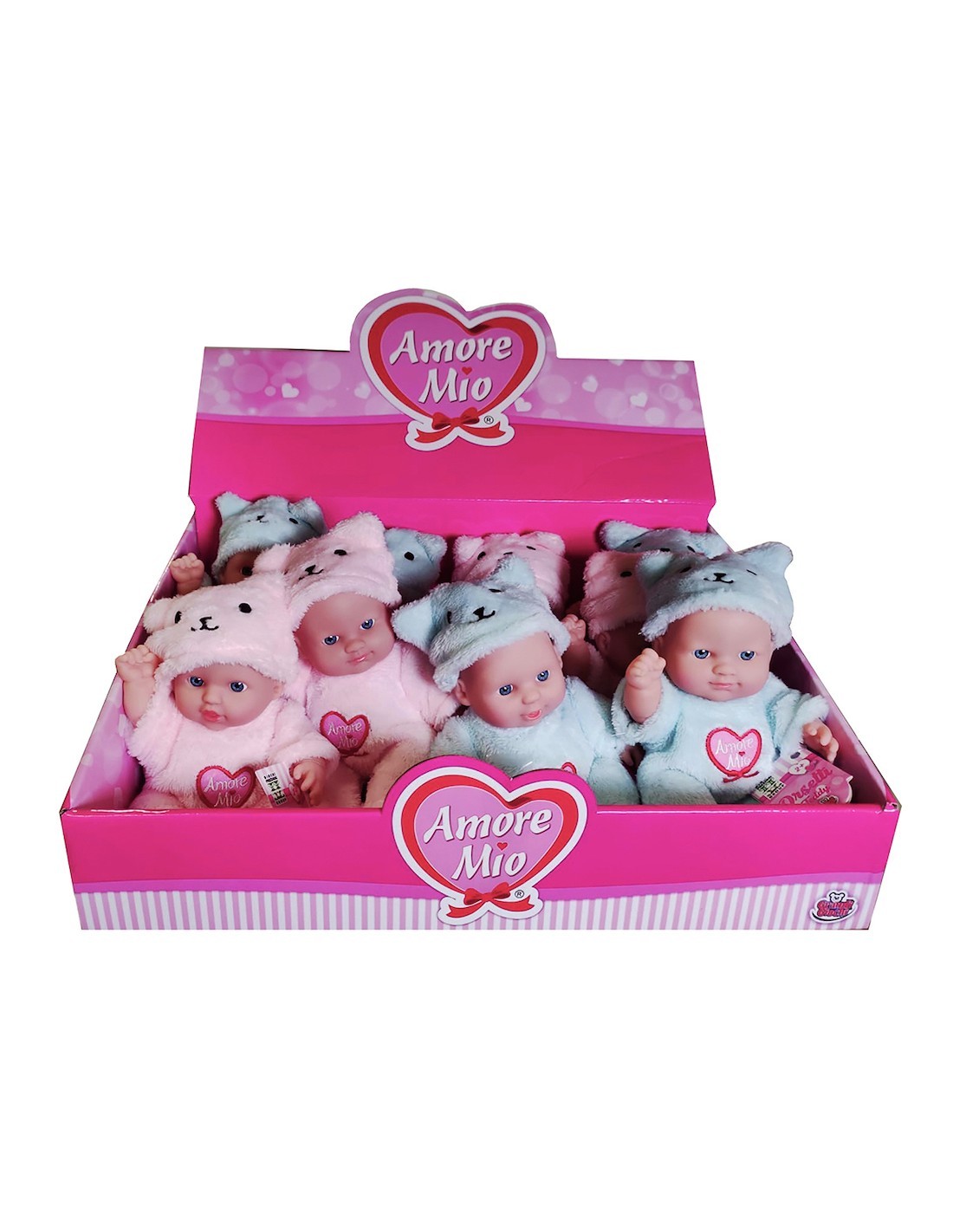 AMORE MIO AMR08000 BAMBOLA ORSETTO 20CM ASSORTITO