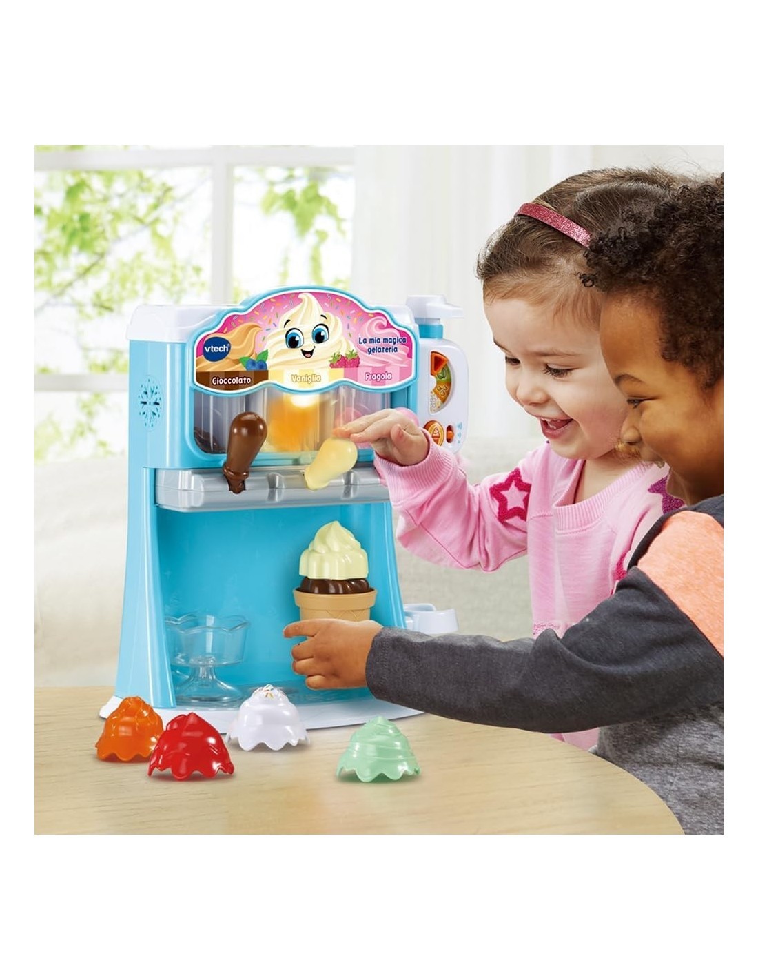 VTech La Mia Magica Gelateria - Gioco Educativo per Bambini 2-6 Anni con 12 Accessori