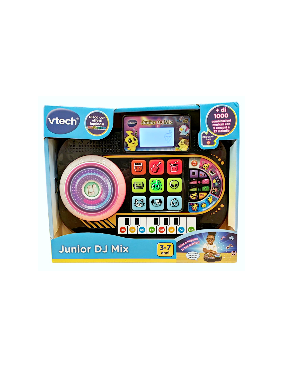 VTech Junior DJ Mix - Console da DJ Interattiva per Bambini 3-7 Anni